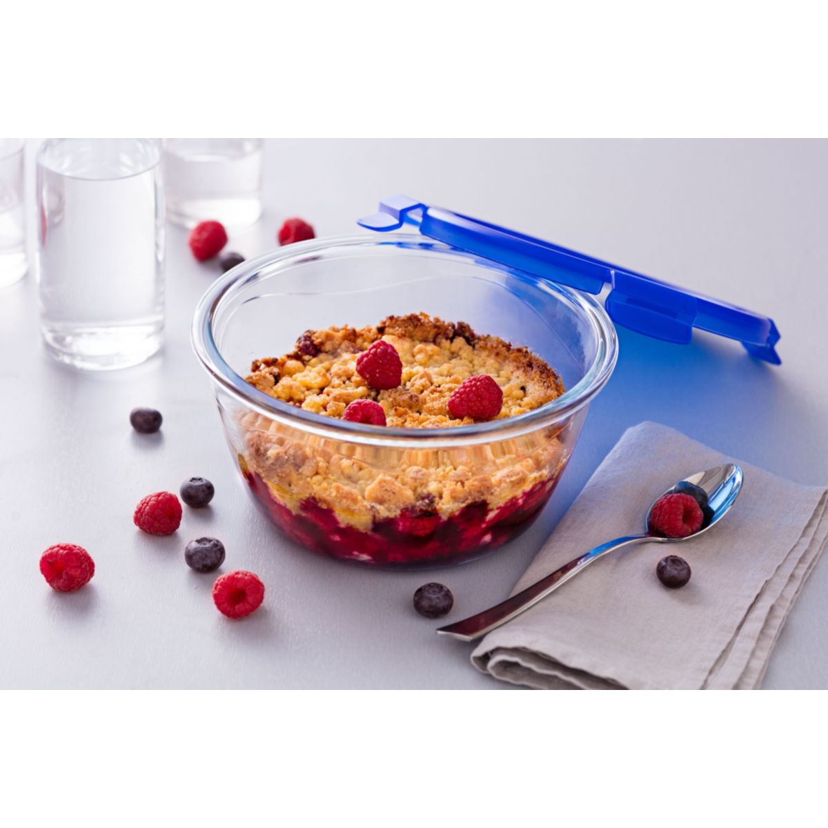 Boîte alimentaire cook & go rond 0.7L 15 cm transparent, PYREX