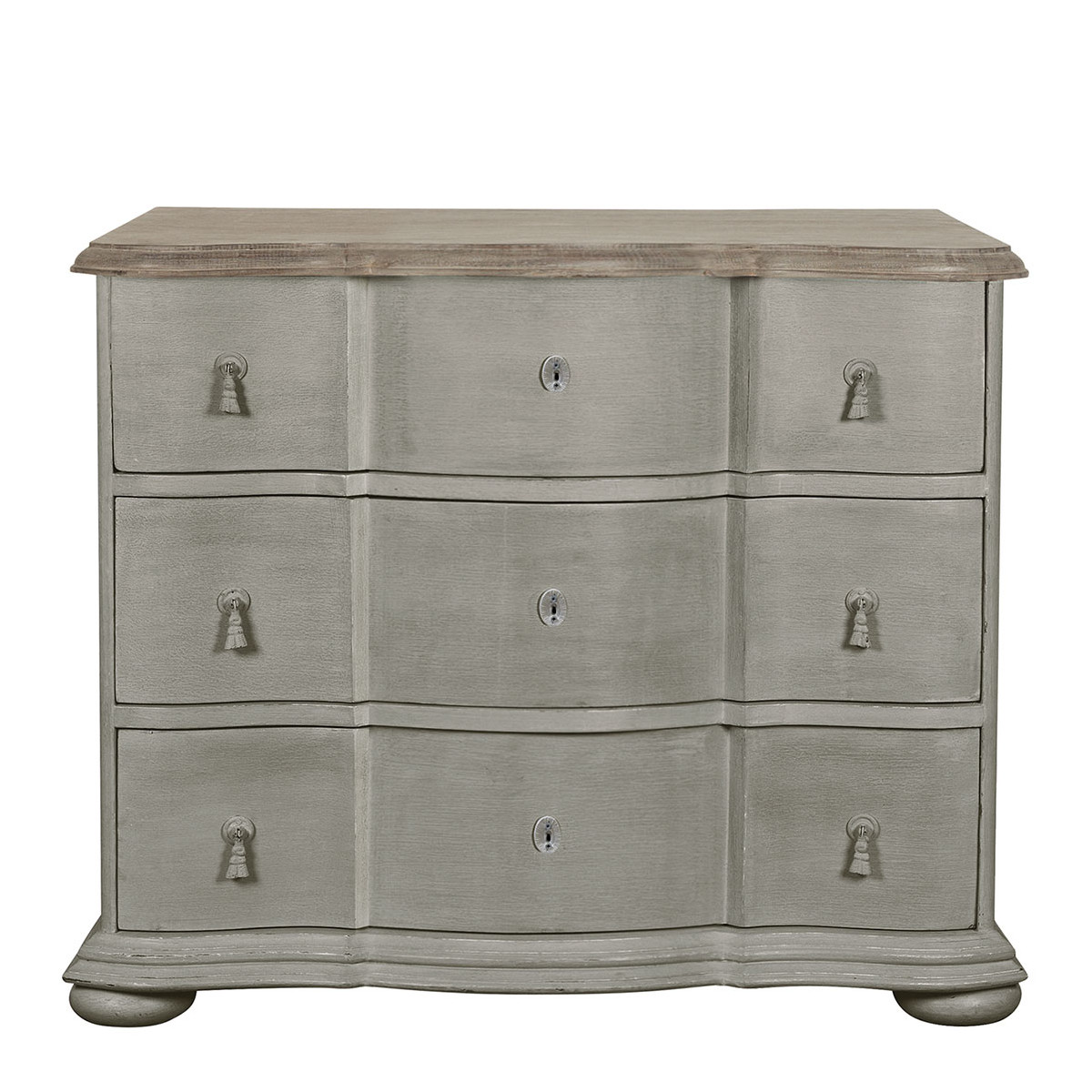 Commode CARLOTTA couleur unique, BLANC D’IVOIRE