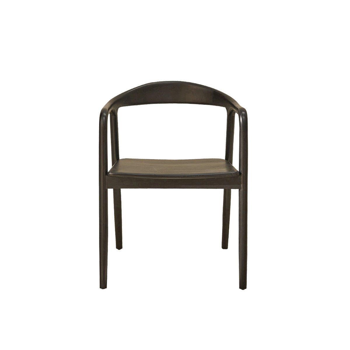 Chaise en teck massif AMBRE noir, BERAH GETAH