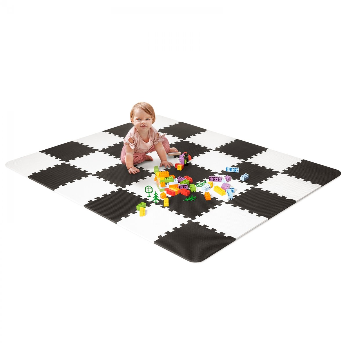 Tapis en mousse noir et blanc, KINDERKRAFT