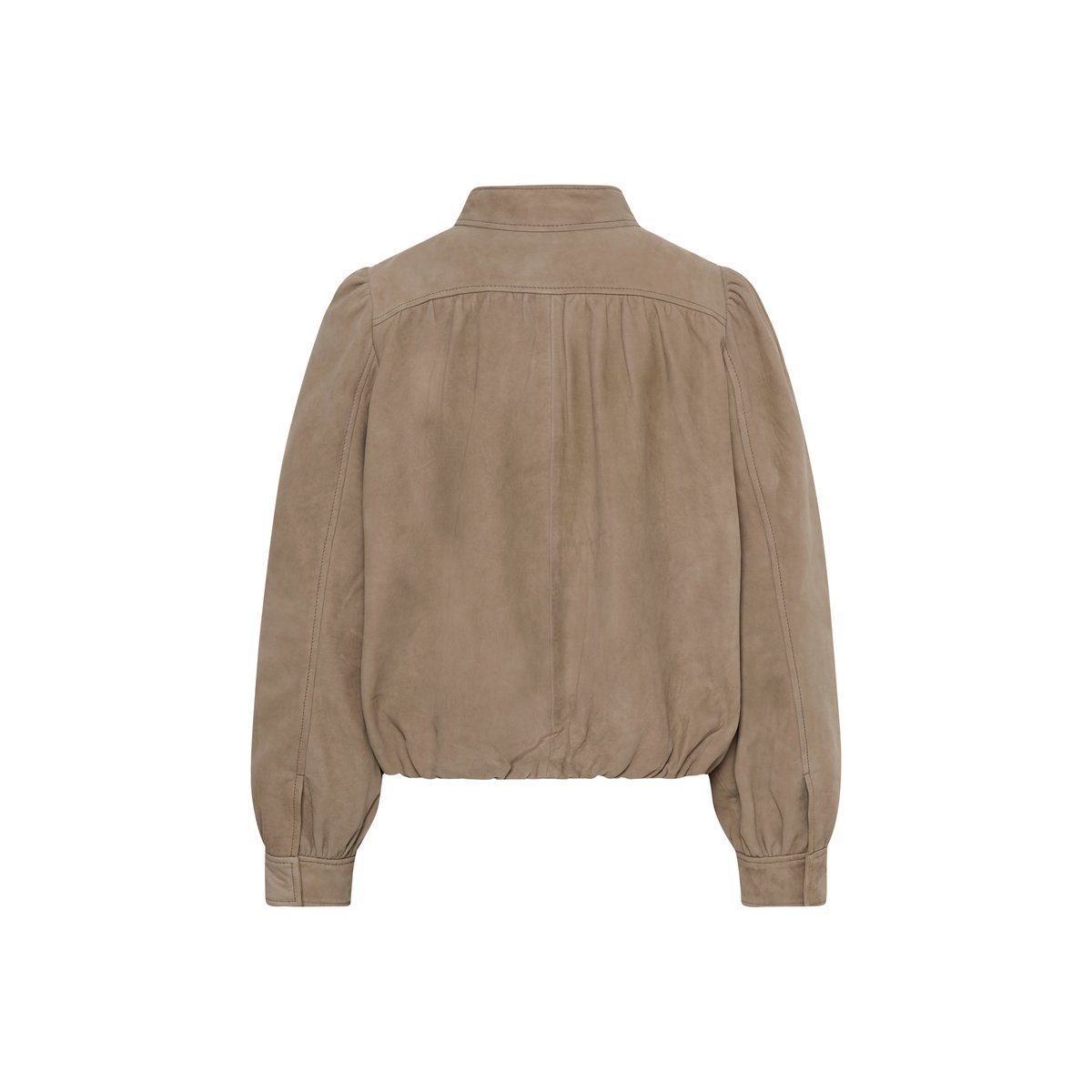 Veste en cuir marron walnut, SOAKED IN LUXURY