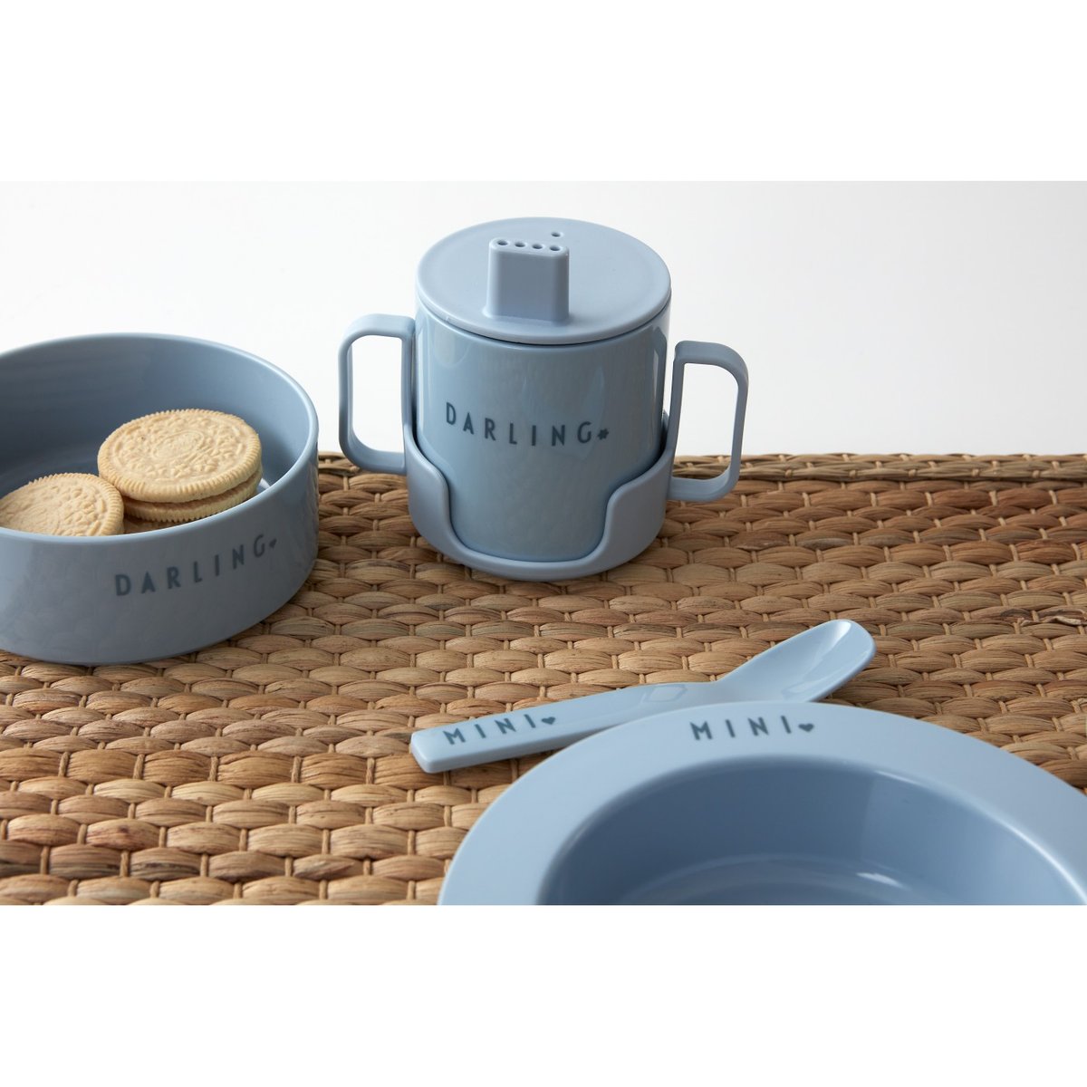 Coffret Vaisselle Enfant Bleu bleu, DESIGN LETTERS