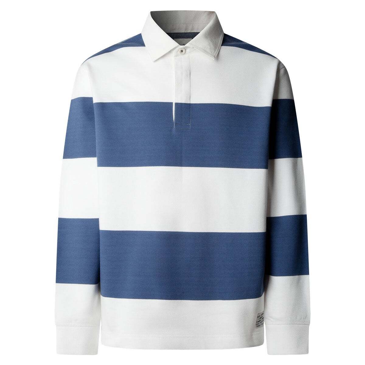 Polo Rugby Manches Longues Coupe Décontractée bleu mer, PEPE JEANS