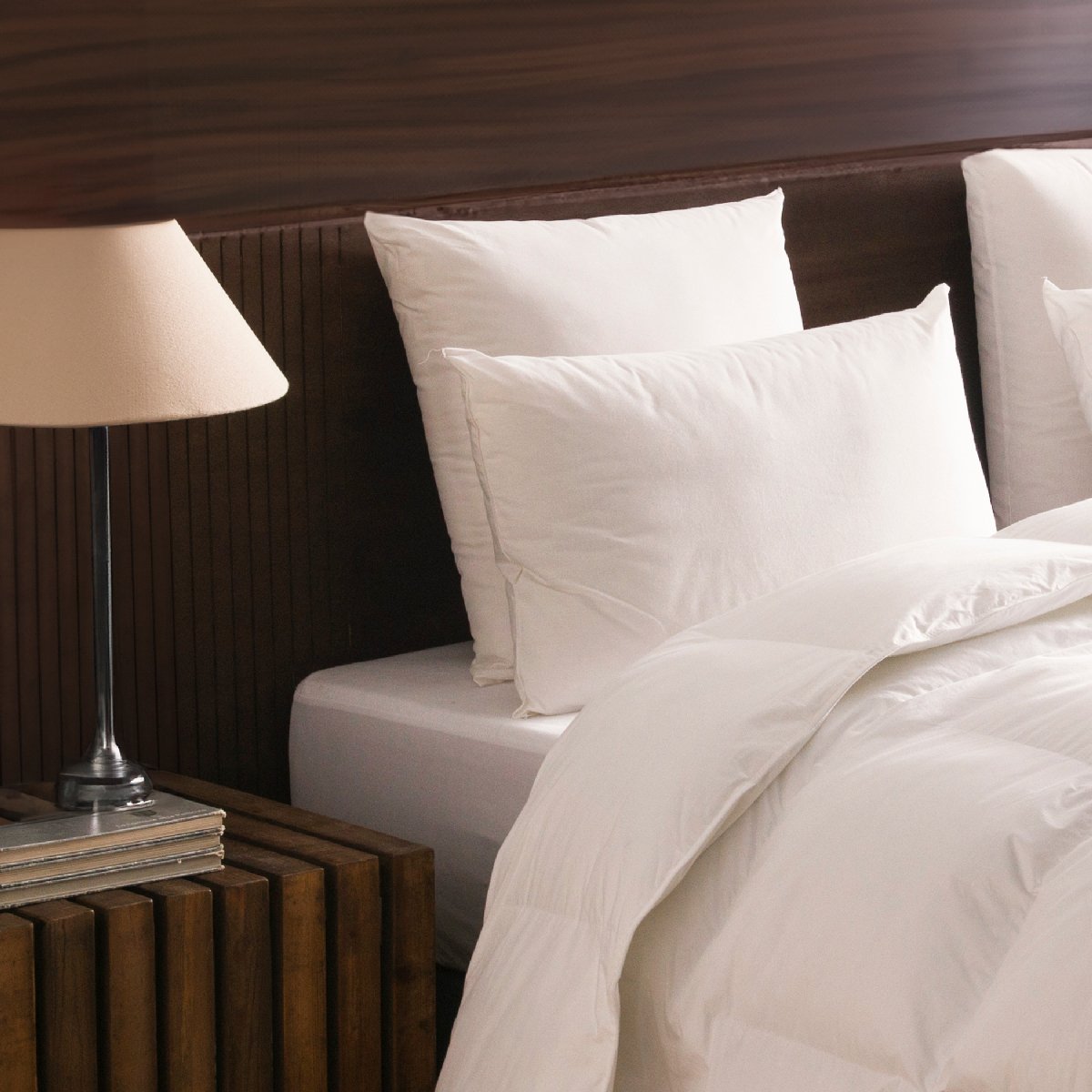 Oreiller Alpage - 55% Duvet - 30% Laine thermorégulante - MEDIUM blanc, DODO