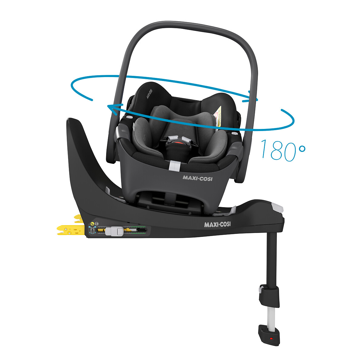 Siège auto bébé Pebble 360 i-Size - 360° noir essentiel, MAXI COSI
