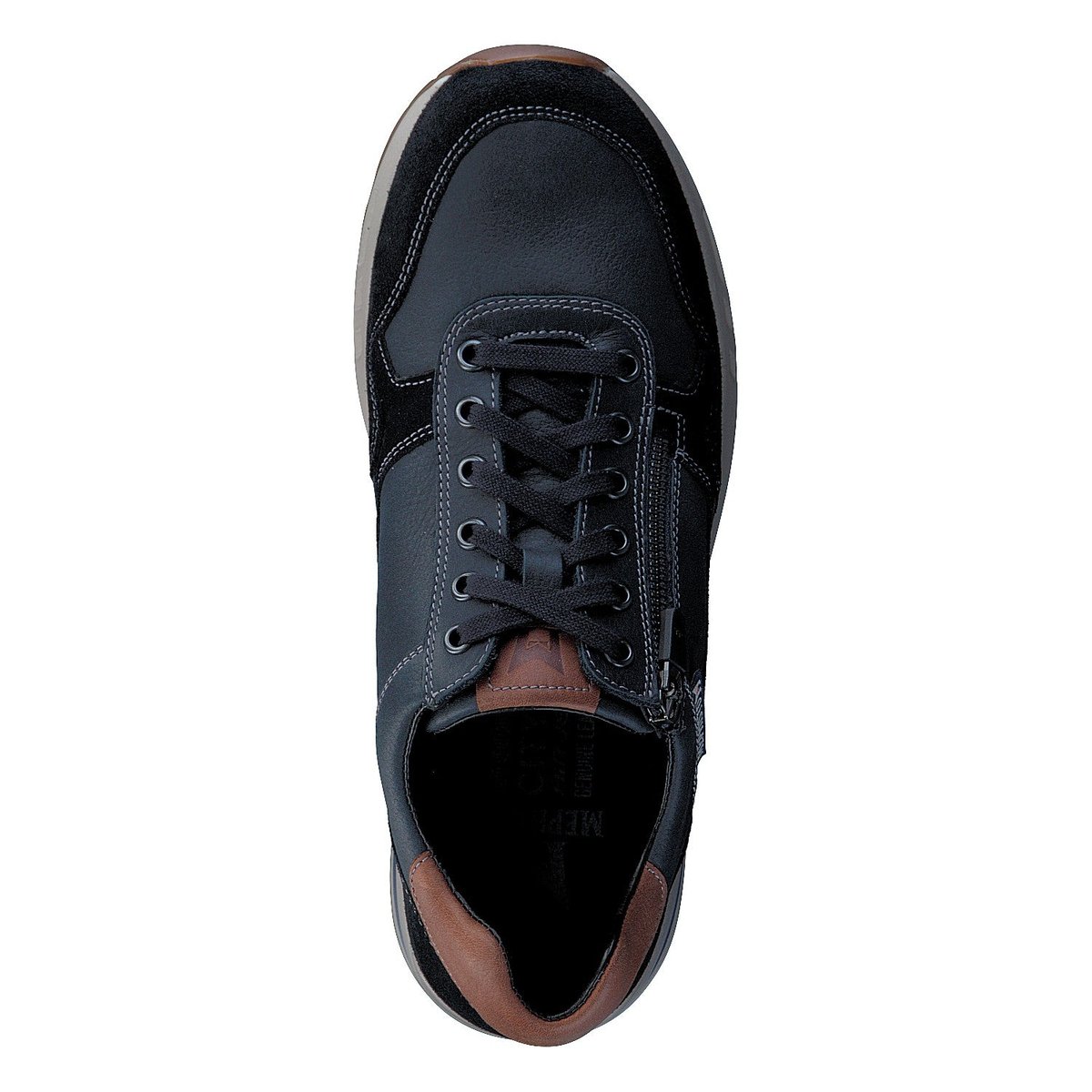 Baskets en cuir BRADLEY bleu p5128748, MEPHISTO