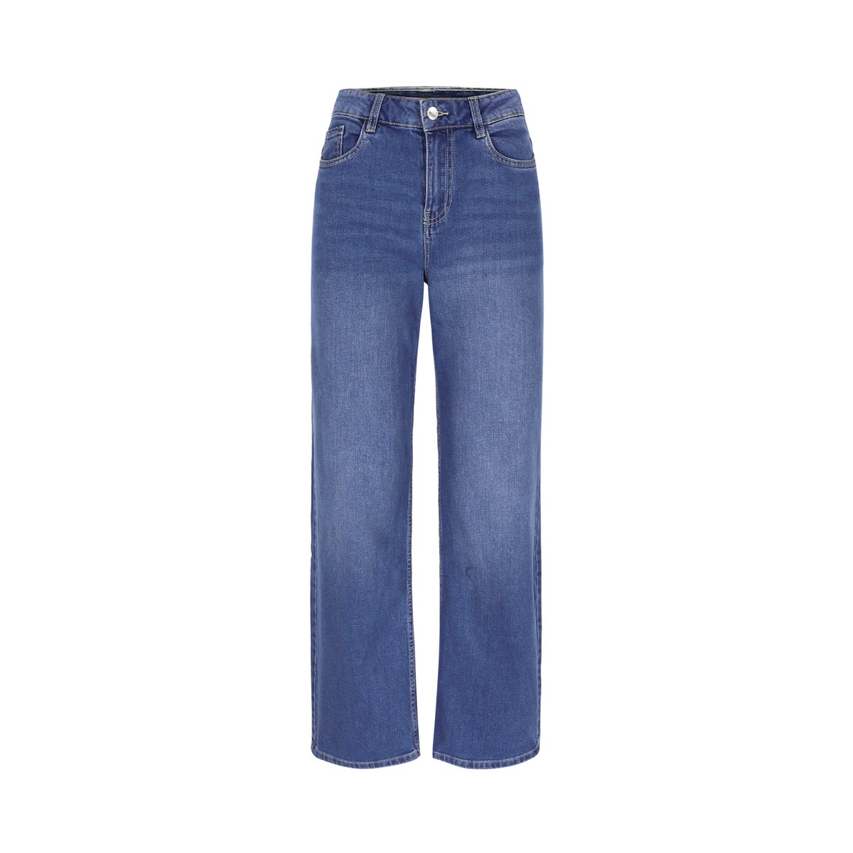 Jean large taille haute medium blue, LOLALIZA