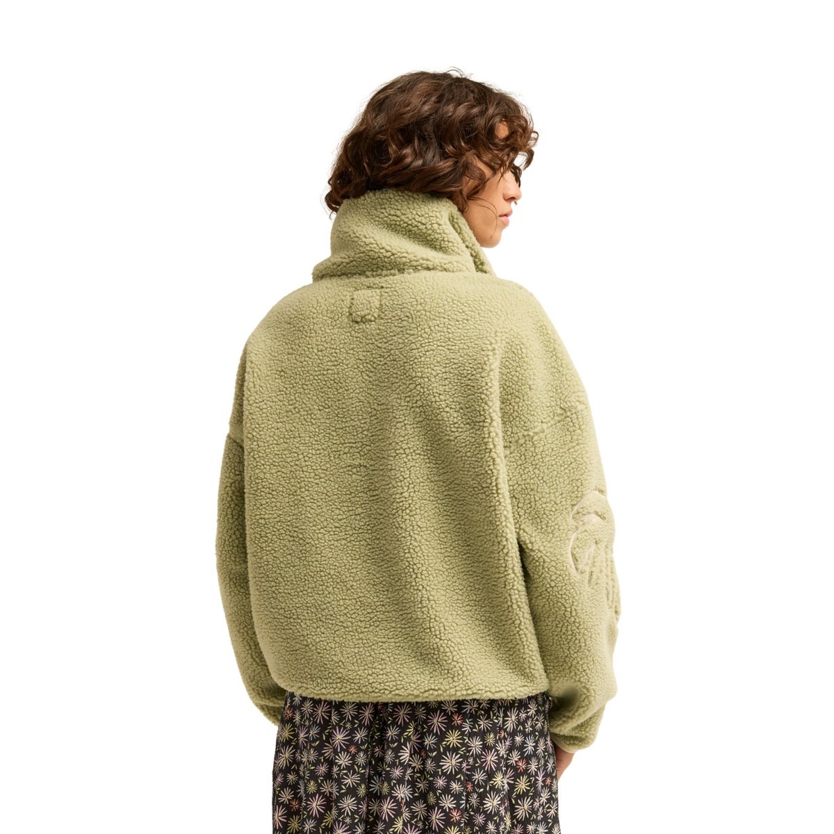 Polaire demi-zip SUN FUN vert smoke green, BILLABONG