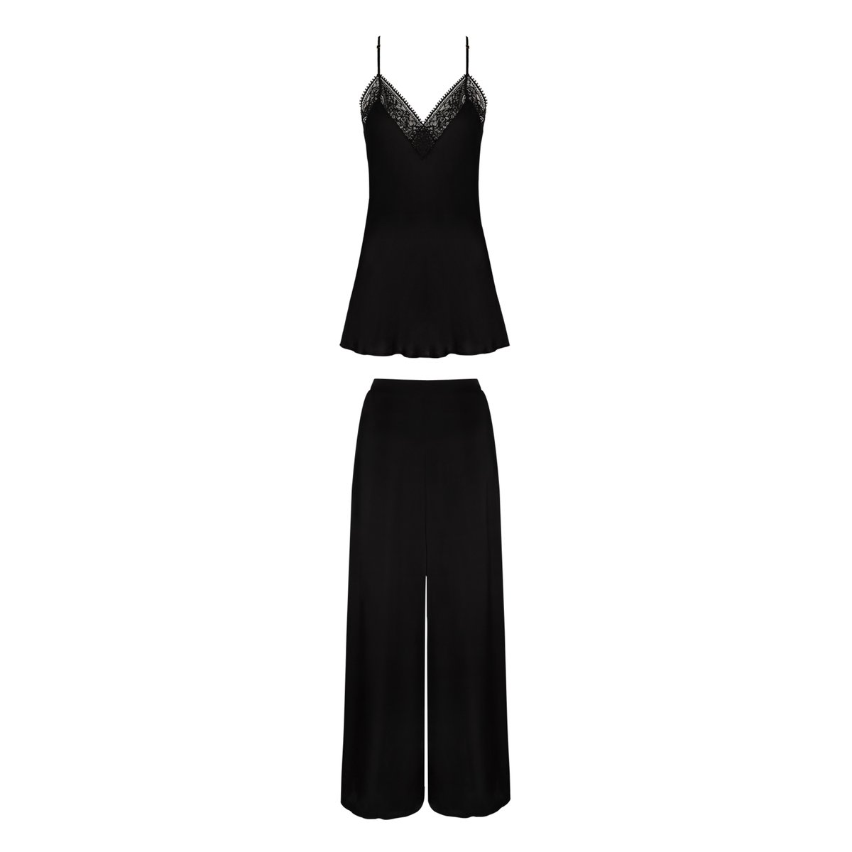 Pyjama pantalon caraco AURUM noir, SELMARK