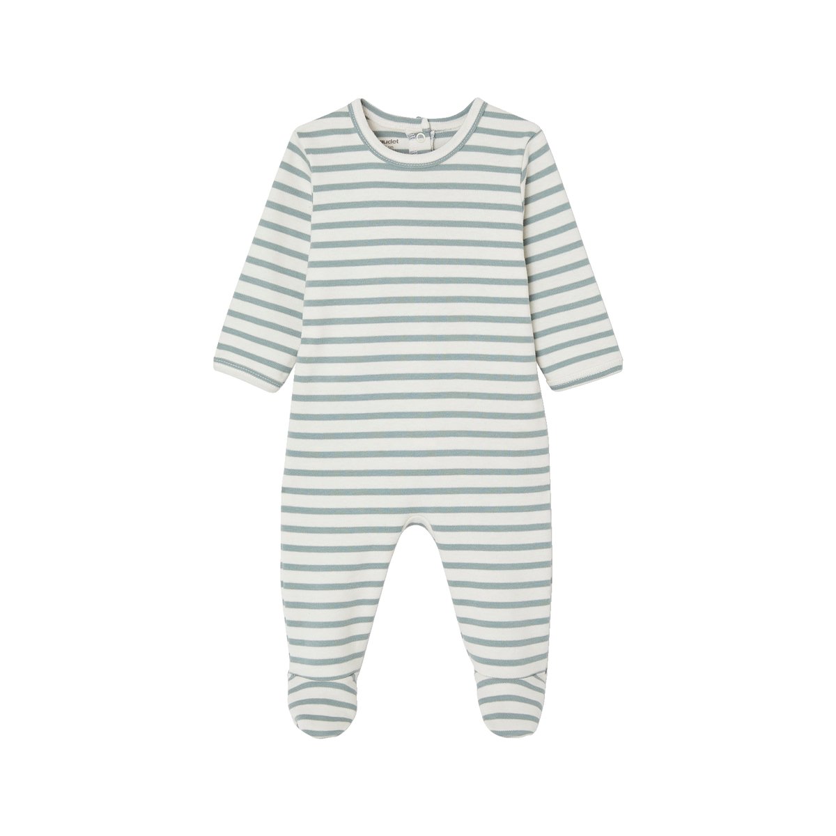 Lot de 3 dors-bien en interlock BASICS bleu grisé, VERTBAUDET