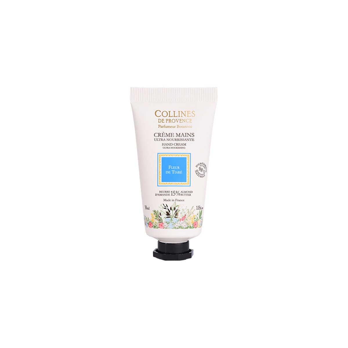 Crème Mains FLEUR DE TIARÉ couleur unique, COLLINES DE PROVENCE
