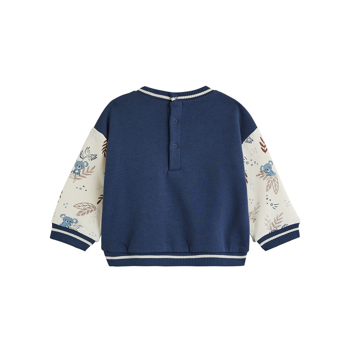 Sweat-shirt bébé en molleton Mathéo bleu, PETIT BEGUIN