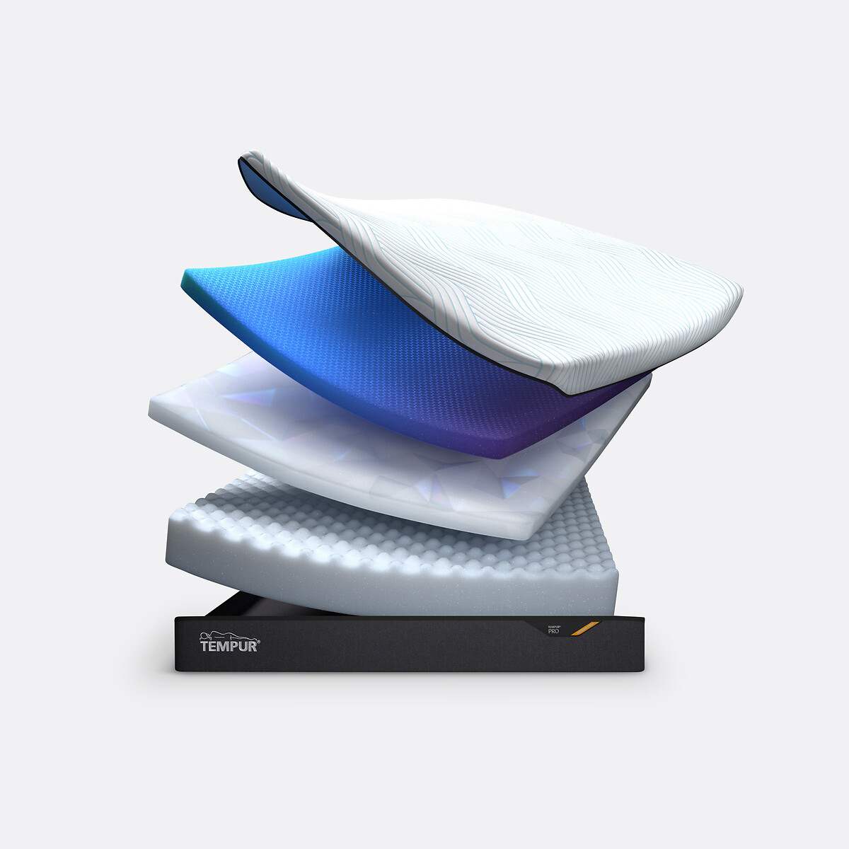 Matelas TEMPUR Pro® SmartCool™ Medium Firm blanc/gris clair, TEMPUR