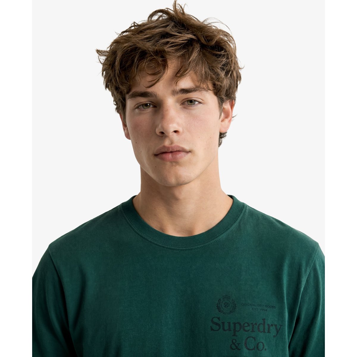 T-shirt 1954 Company Coupe Décontractée vert universitaire, SUPERDRY