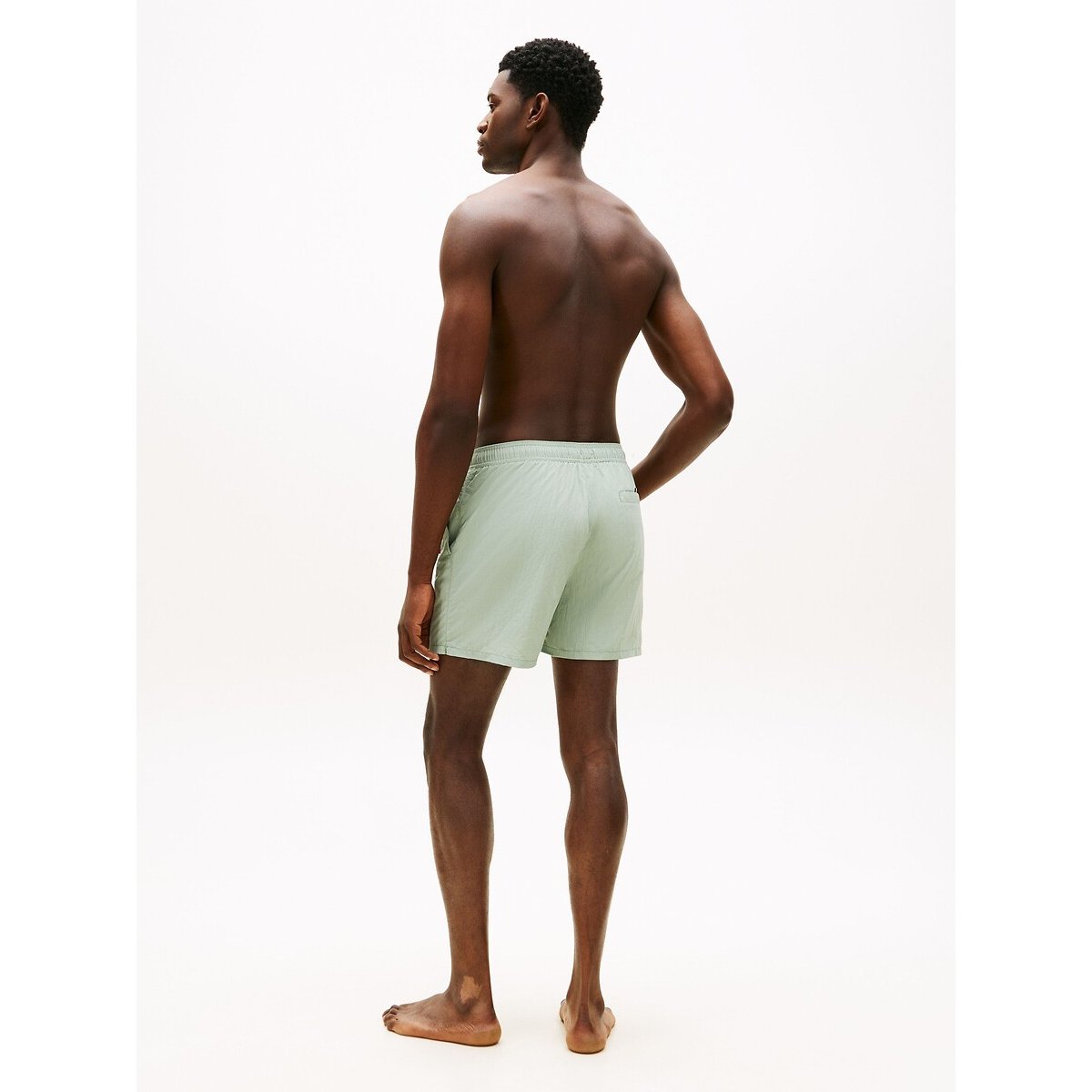 Pantaloncini da bagno di media lunghezza con tasca con zip ORIGINAL grigio menta, TOMMY HILFIGER