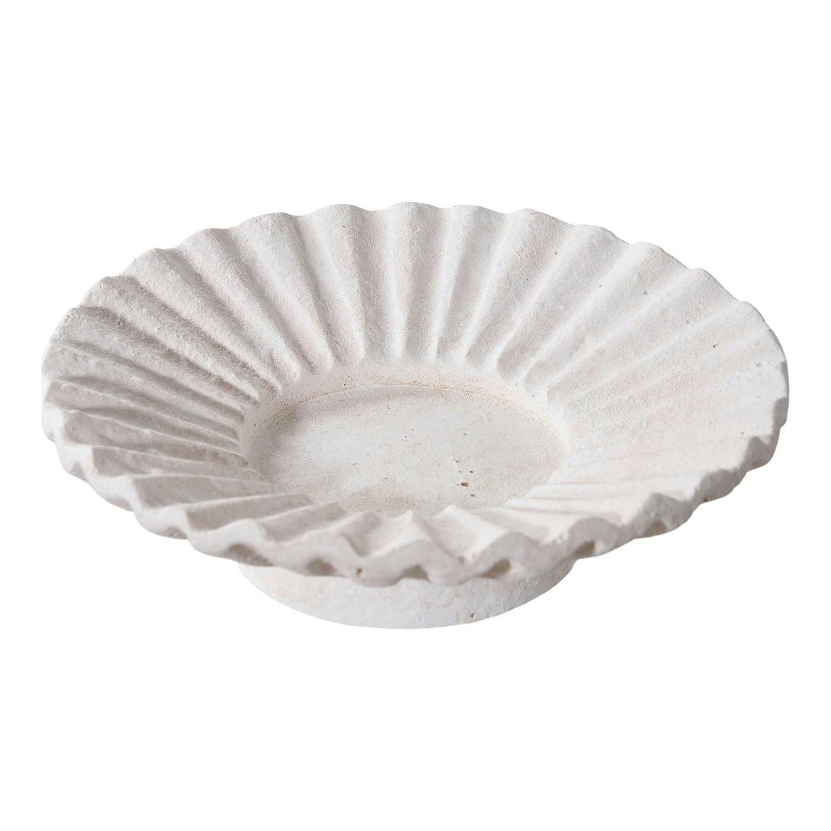 Bougeoir déco en ciment blanc (lot de 2) blanc, PIER IMPORT