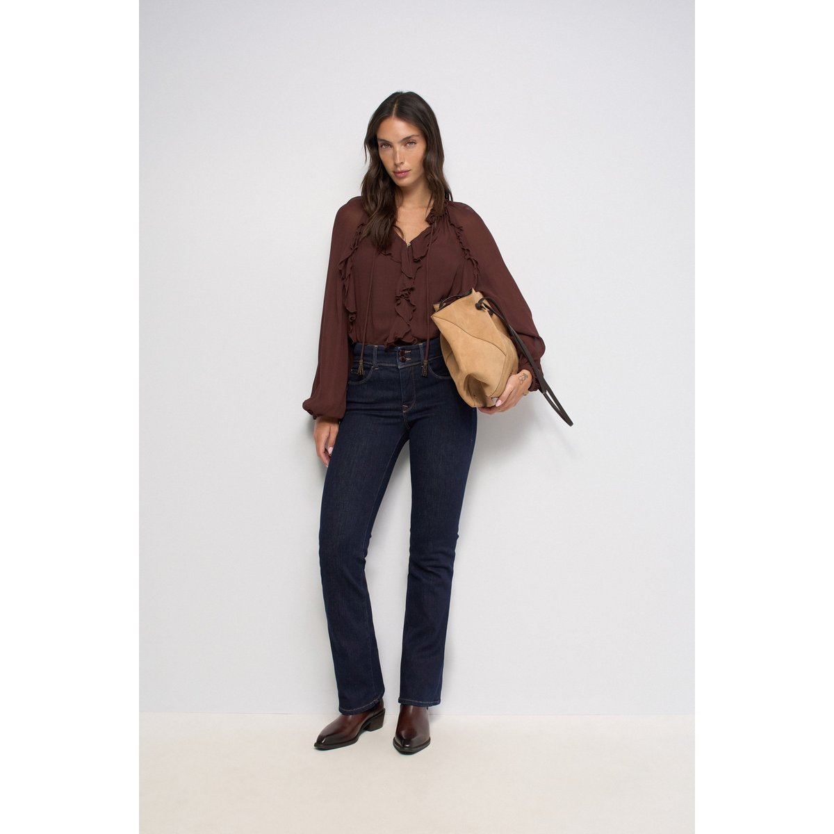 JEAN SECRET PUSH IN BOOTCUT bleu denim, SALSA JEANS