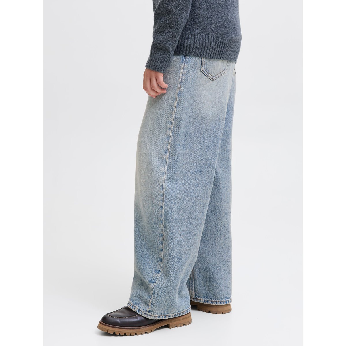 Jean À Coupe Wide blue denim 1, JACK & JONES JUNIOR