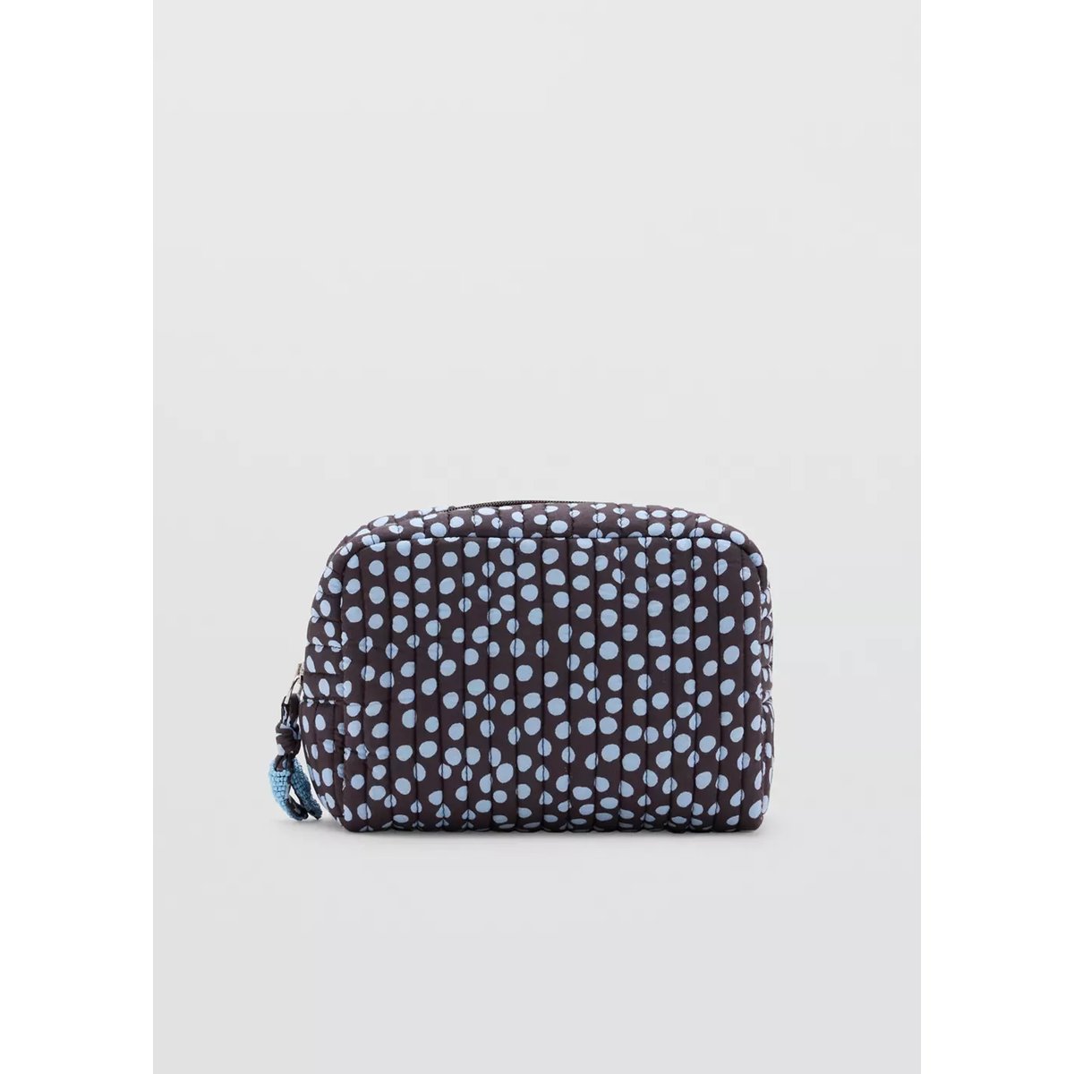 Trousse en coton à pois bleu, MANGO TEEN