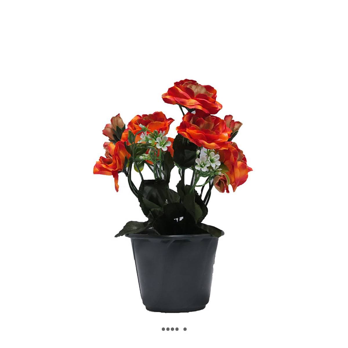 Pot composition fleurs artificielles v002233, ARTIFICIELLES