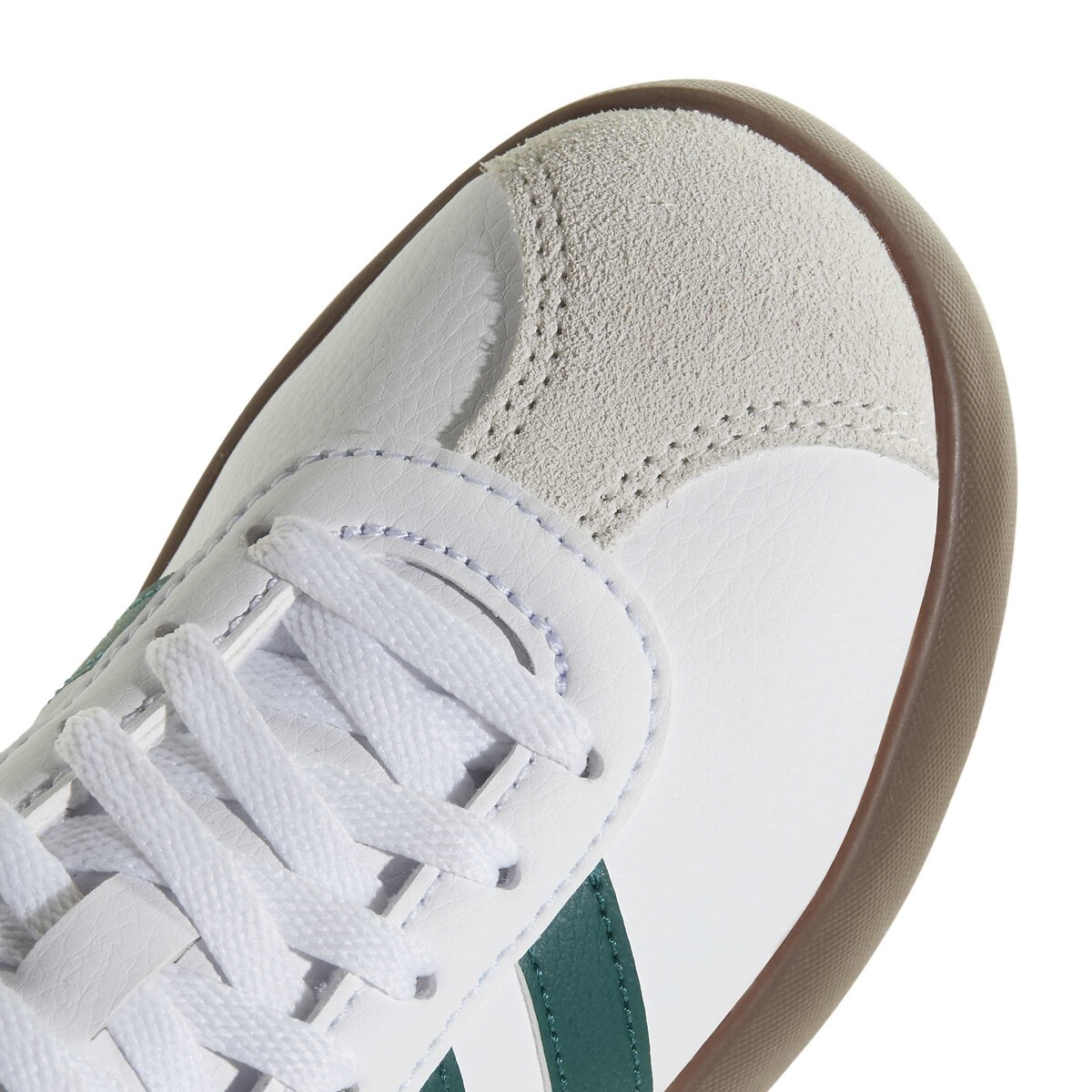Sneaker aus Leder VL COURT 3.0 weiss/grün, ADIDAS SPORTSWEAR