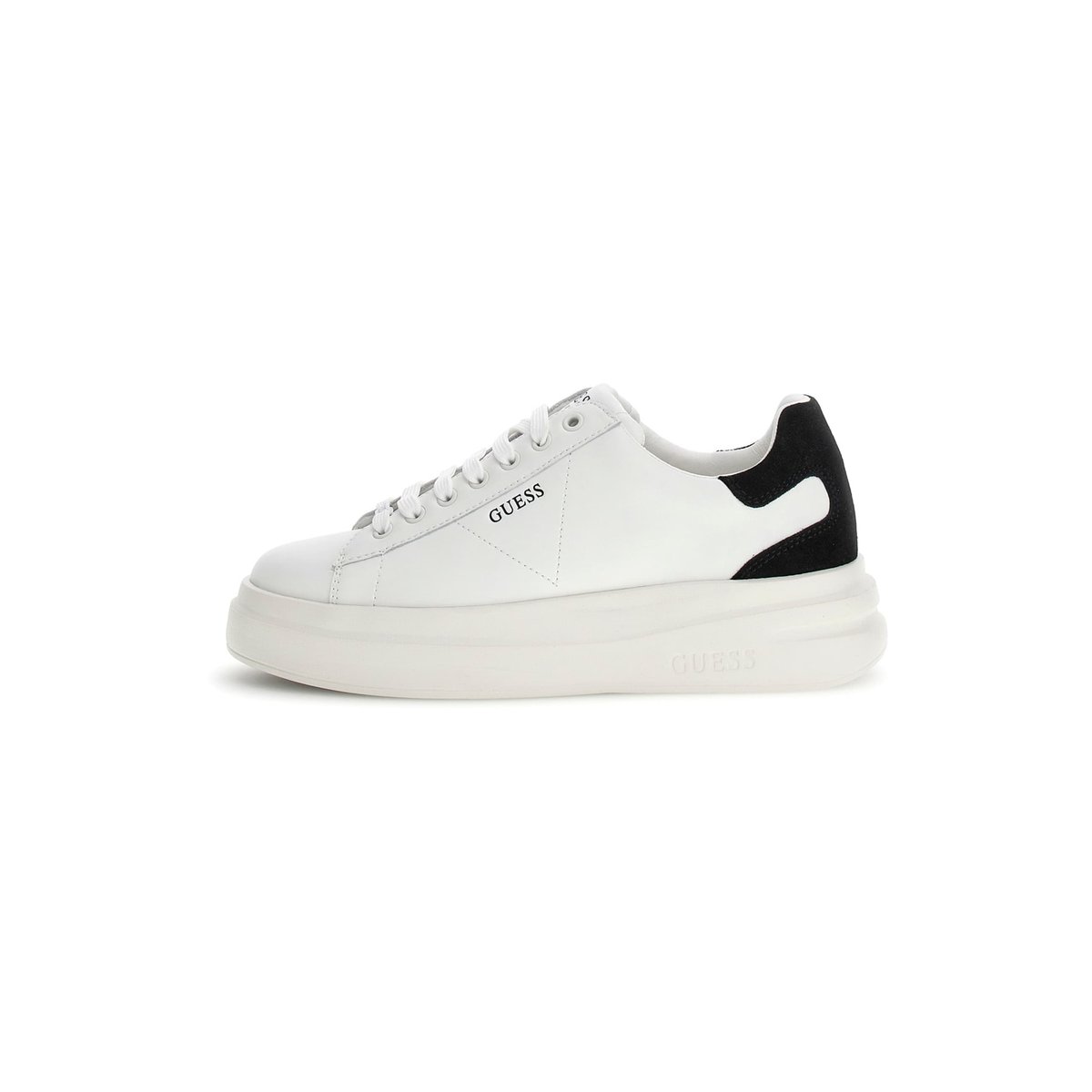 Sneaker Elbina Cuir Véritable noir, GUESS
