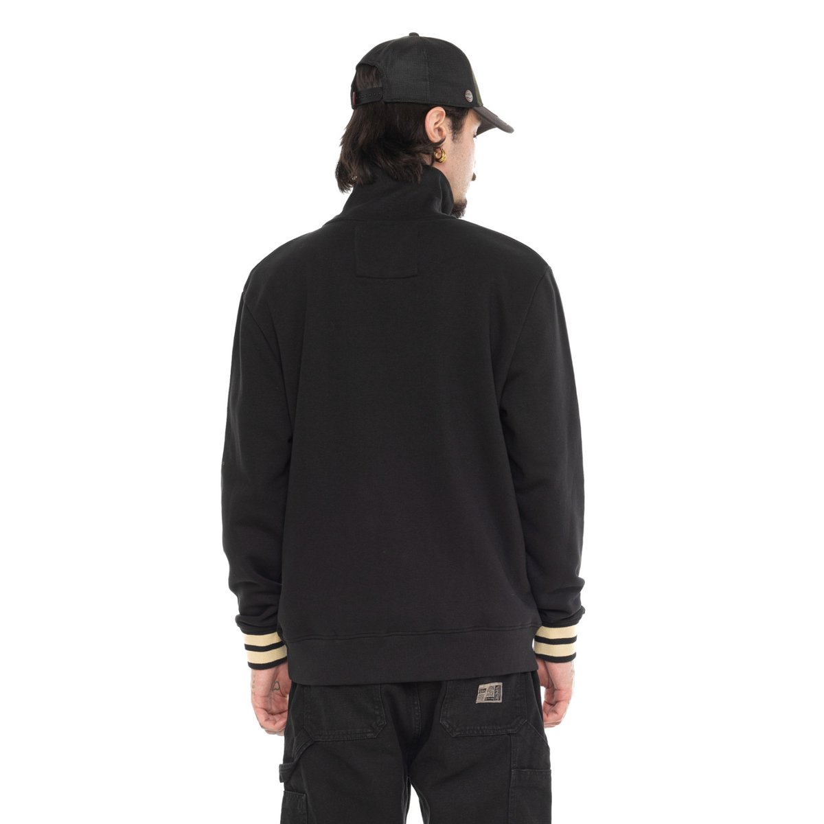 Sweatshirt zippé ALEC noir, VON DUTCH