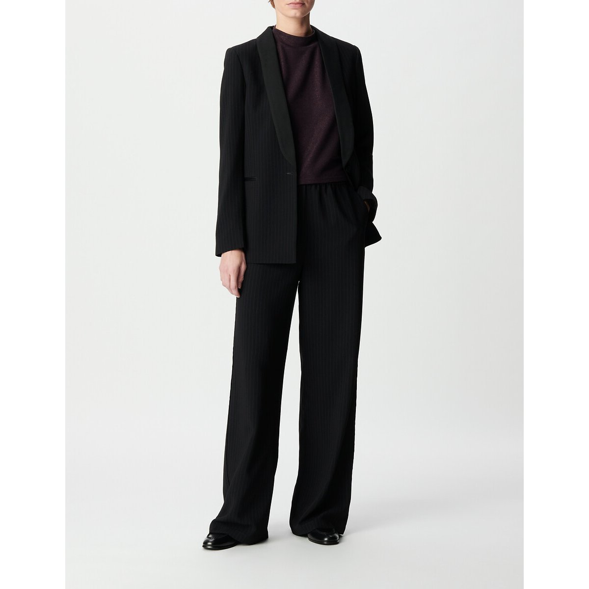 Giacca blazer a righe nero , IKKS