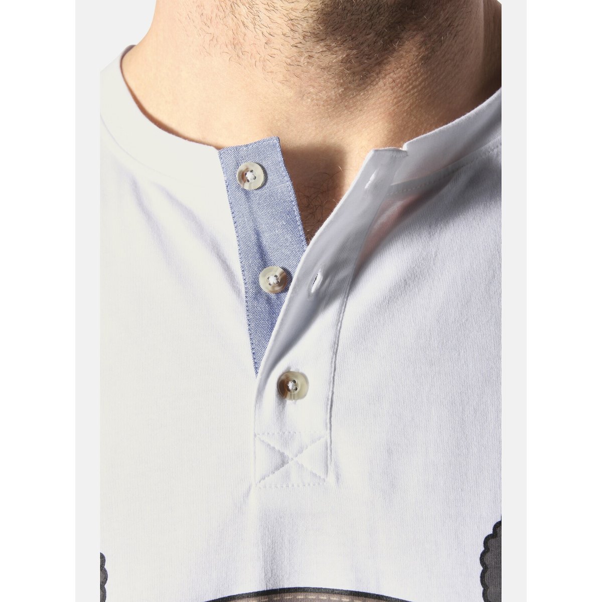 T-shirt KELBY blanc, JAN VANDERSTORM