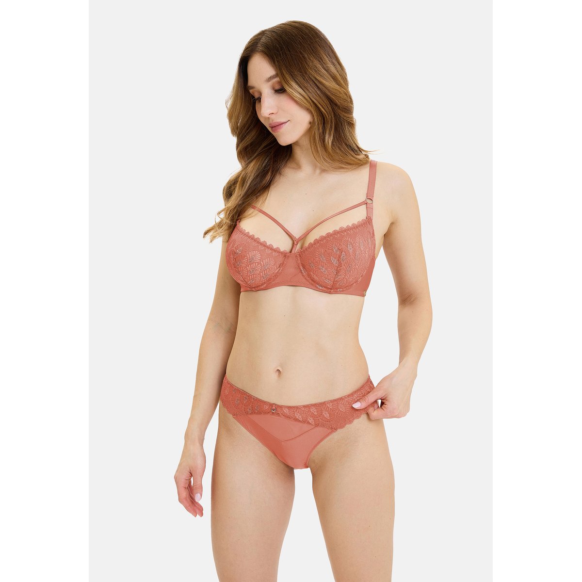 Soutien-gorge à armatures OLYMPE marron cuivré, SANS COMPLEXE