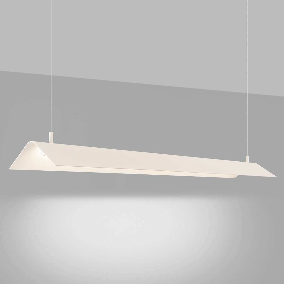 Suspension Acier Beige LED 1 Elva beige, EDEN