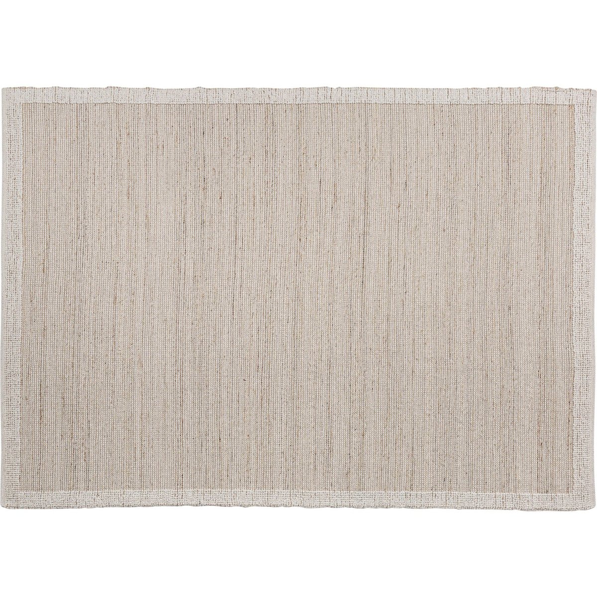 Tapis classique en laine et jute crème et naturel, RECOLLECTION