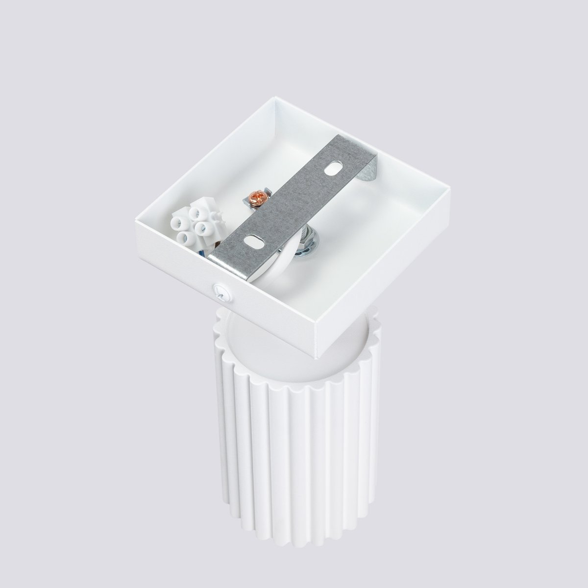 Applique Aluminium Blanc GU10 1 Karbon blanc, EDEN