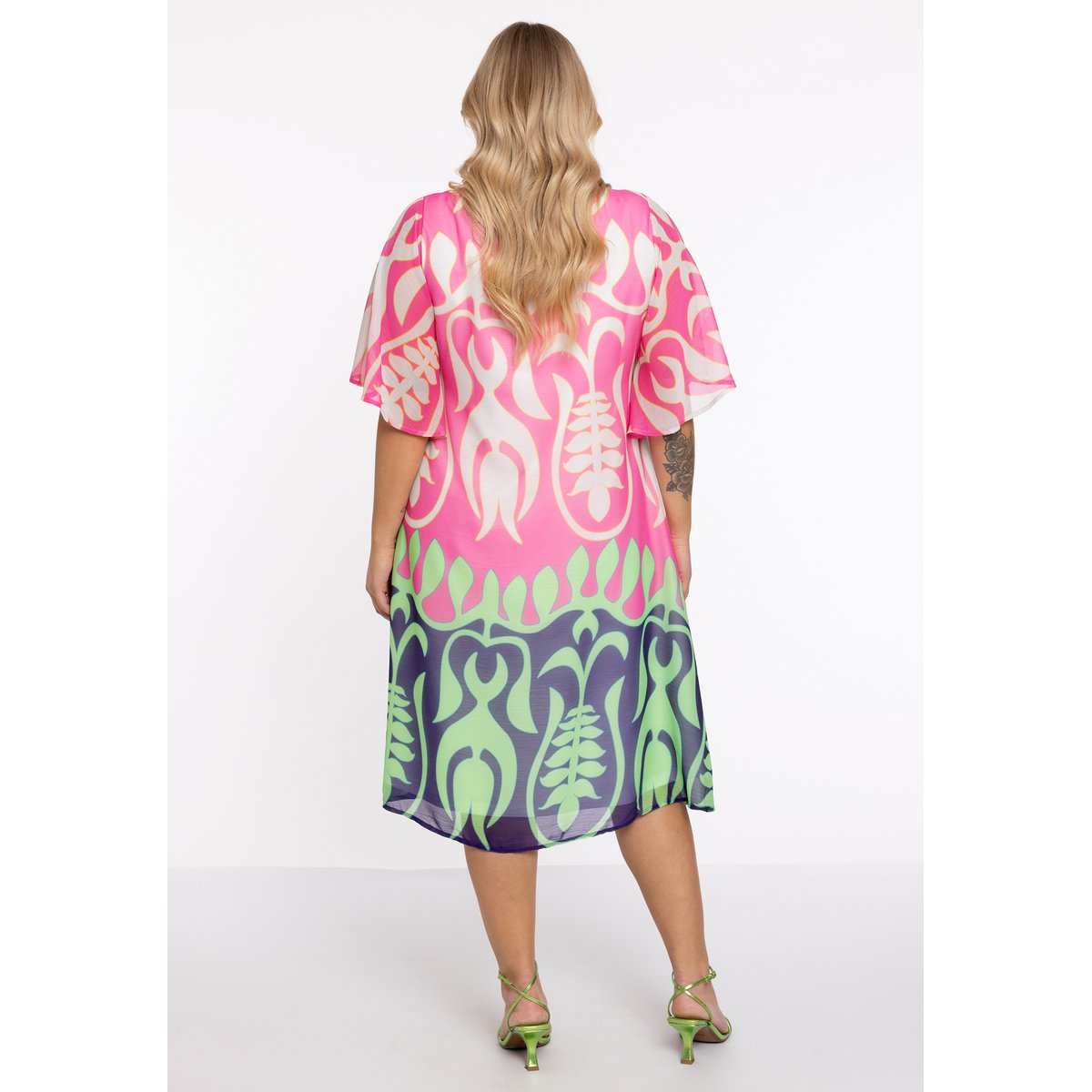 Robe imprimé / imprimée rose, YOEK