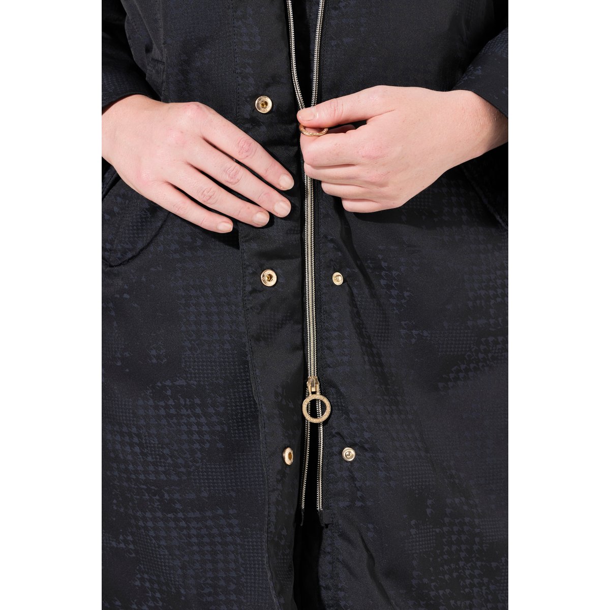 Manteau matelassé à capuche marine foncé, ULLA POPKEN