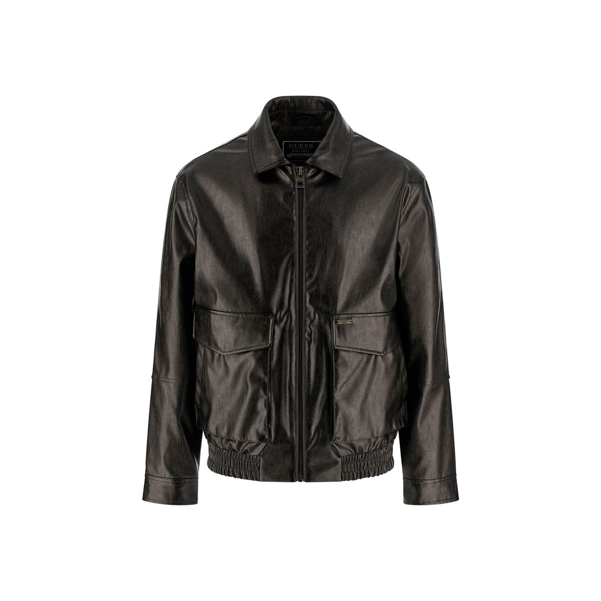 Veste En Similicuir marron, GUESS