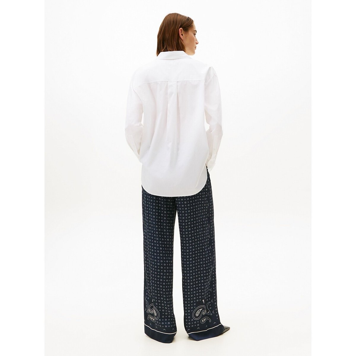 Chemise en popeline de coton blanc, TOMMY HILFIGER