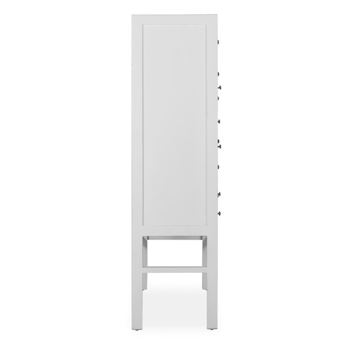 Commode 18 tiroirs bronze blanc, DECORATION D’AUTREFOIS