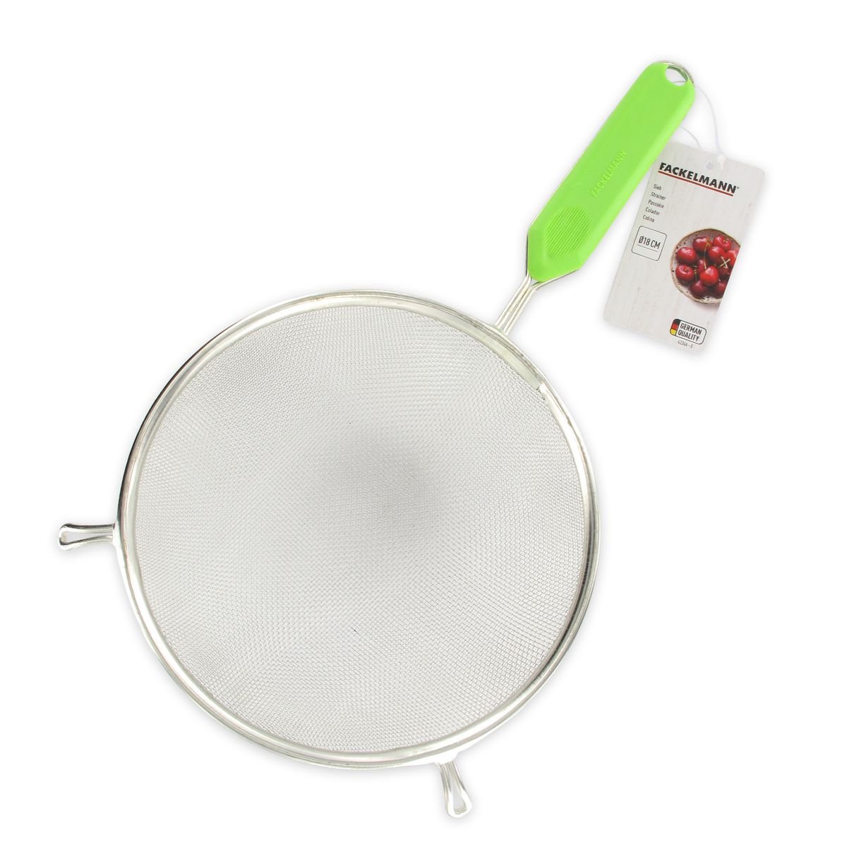 Set de 2 ustensiles de cuisine passoire BASIC noir|gris|vert, FACKELMANN