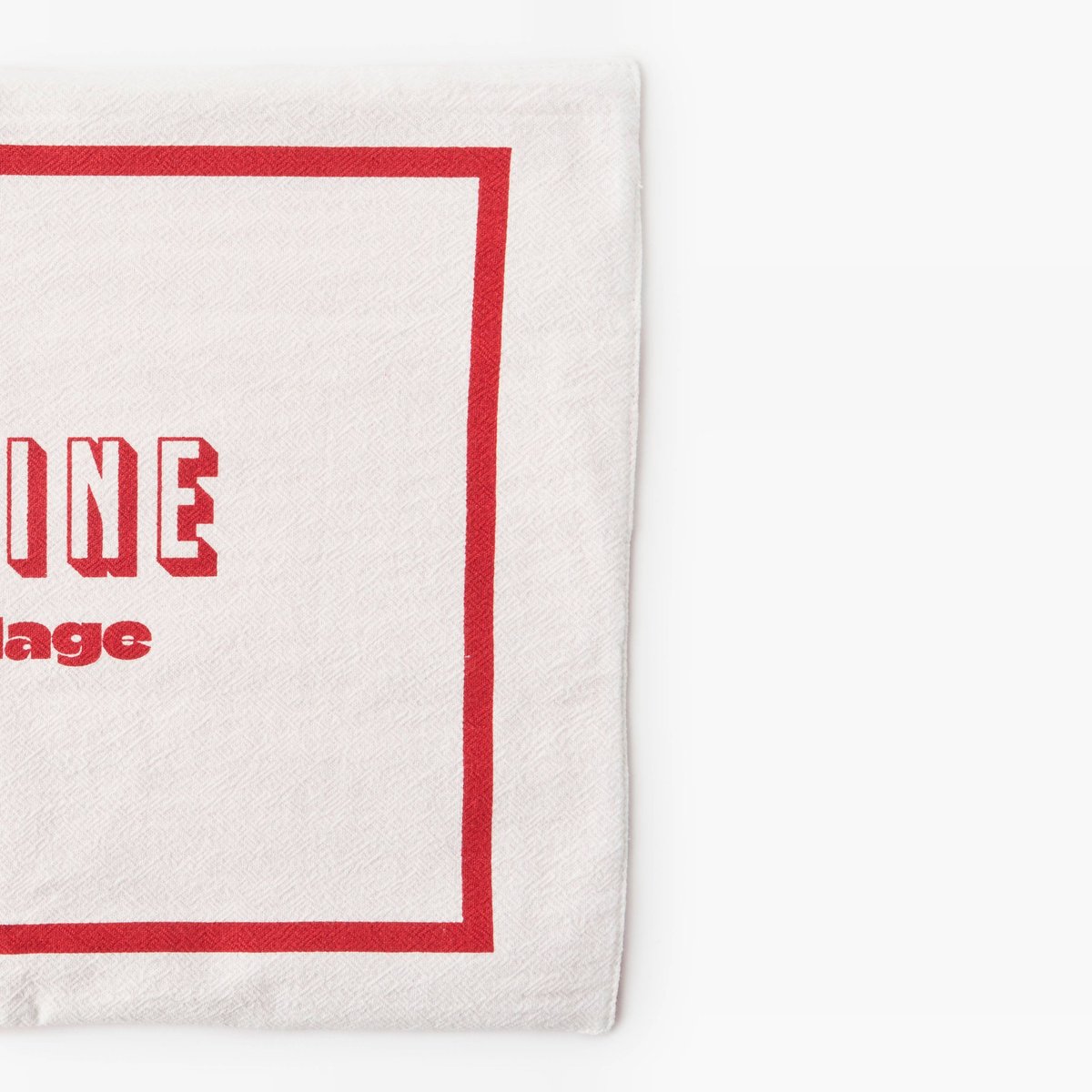 Set de table réversible, 33x48cm, 100% coton rouge, MONOPRIX