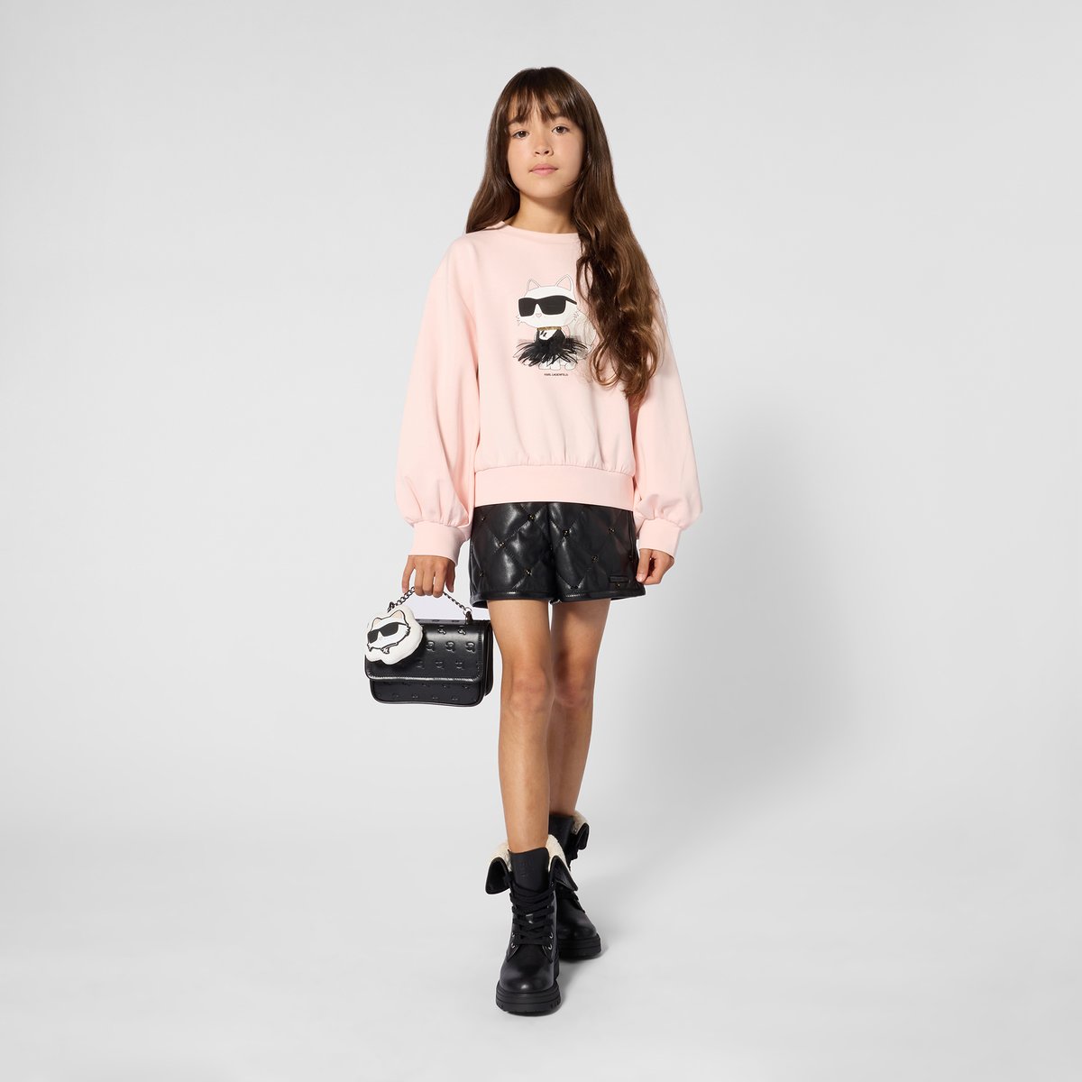 Bermuda avec strass black, KARL LAGERFELD KIDS