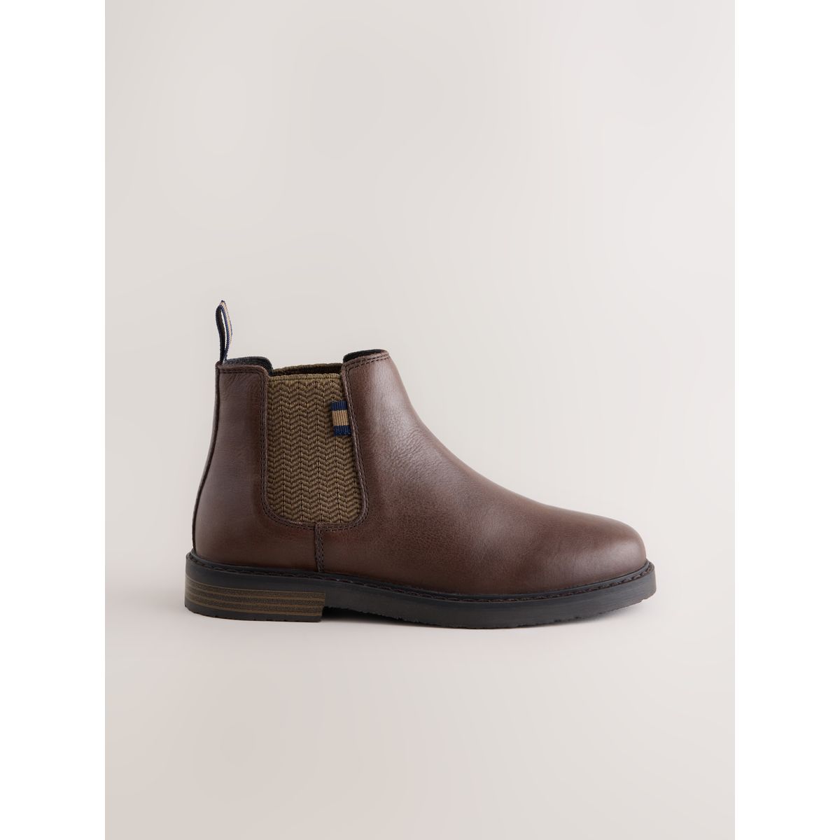 Bottes chelsea en cuir marron chocolat, NEXT