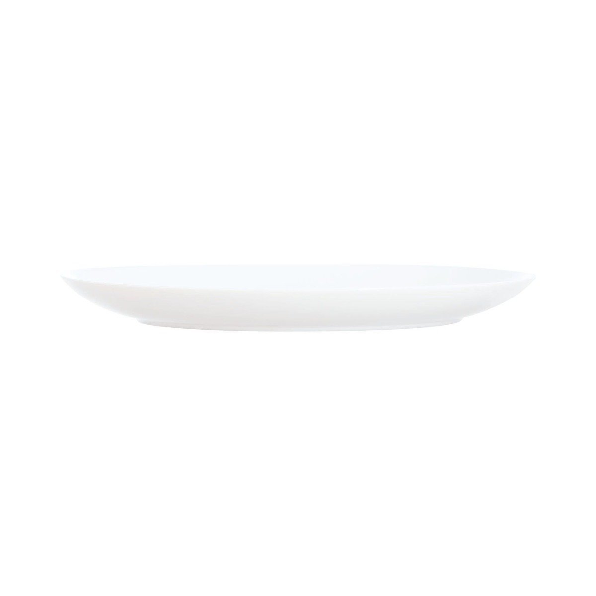 6 assiettes plates blanches 25 cm -APY blanc, LUMINARC