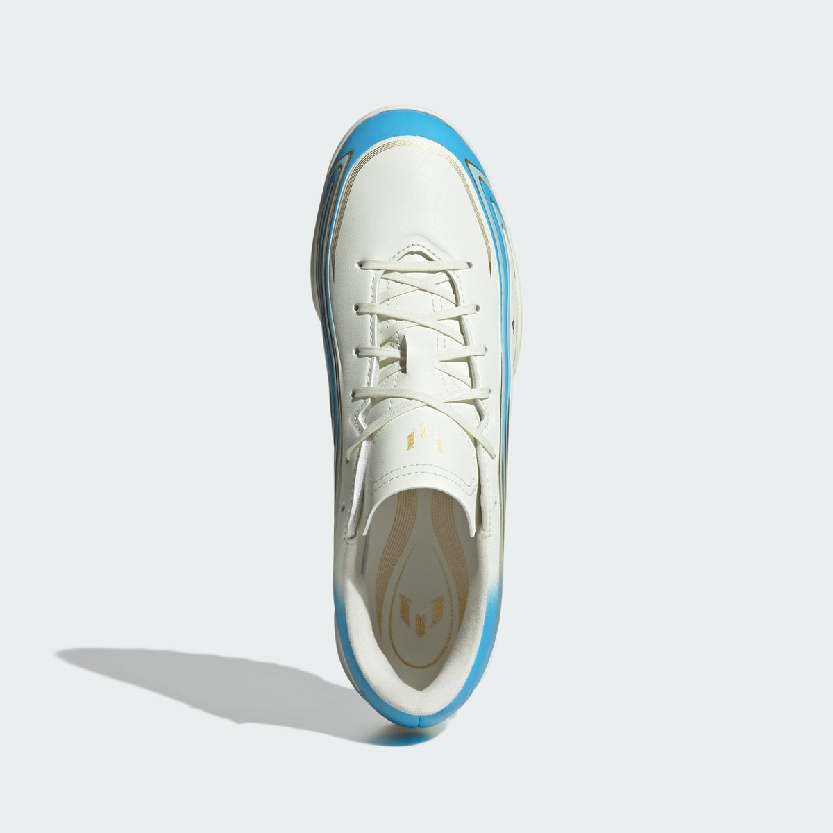 Chaussure De Football F50 Messi Club Terrain Turf Chaussure De Football F50 Messi Club Terrain Turf ivory / semi blue burst / icey blue, adidas Performance