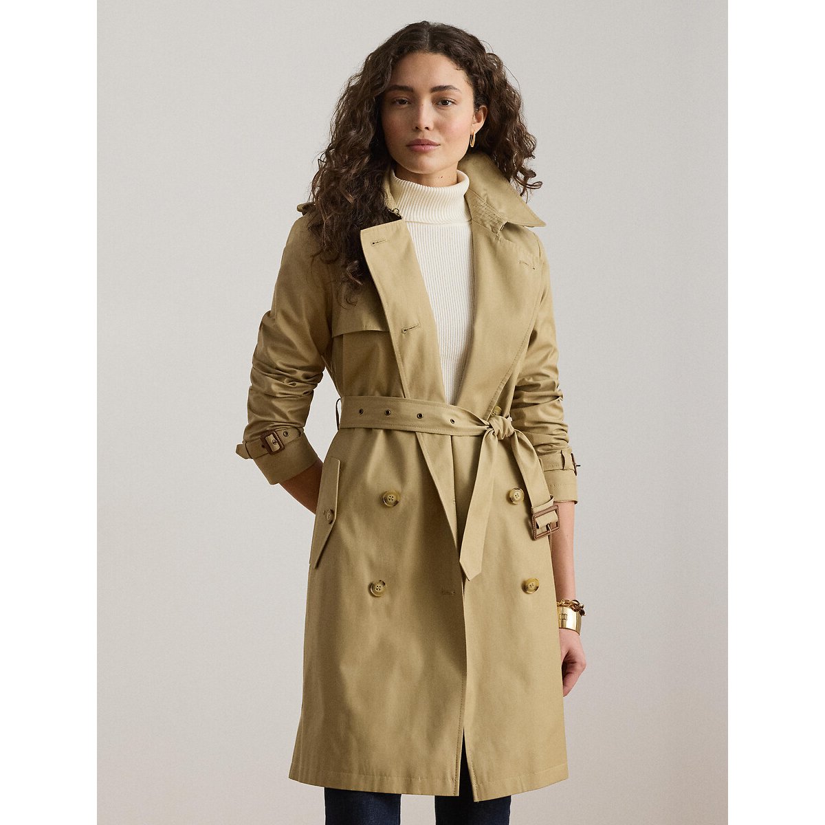 Trench con cintura beige, LAUREN RALPH LAUREN