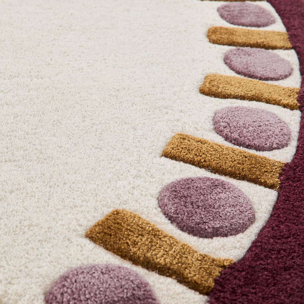 Tapis ovale, 87% laine, VLADA multicolore, LA REDOUTE INTERIEURS