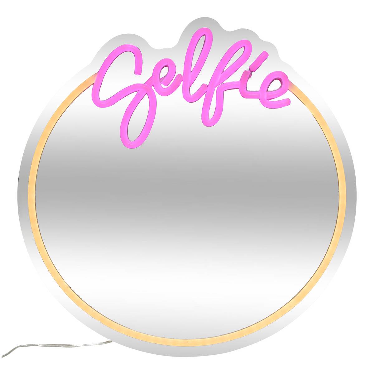 Néon LED Miroir SELFIE pink, ATMOSPHERA