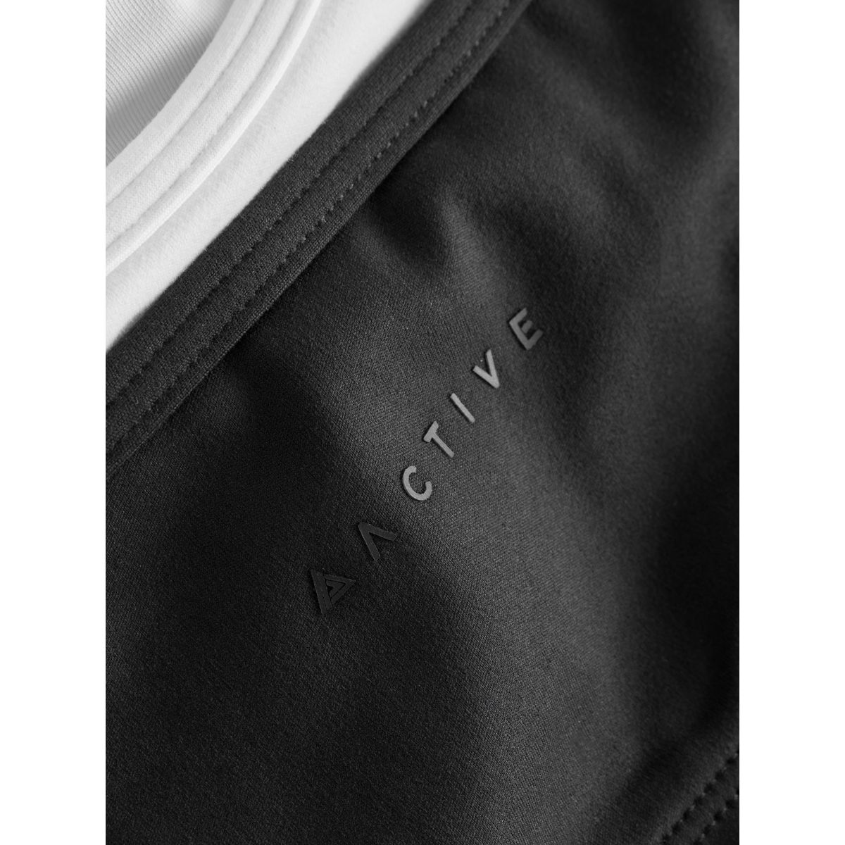 Soutien-gorge sport superposé à dos croisé noir, NEXT