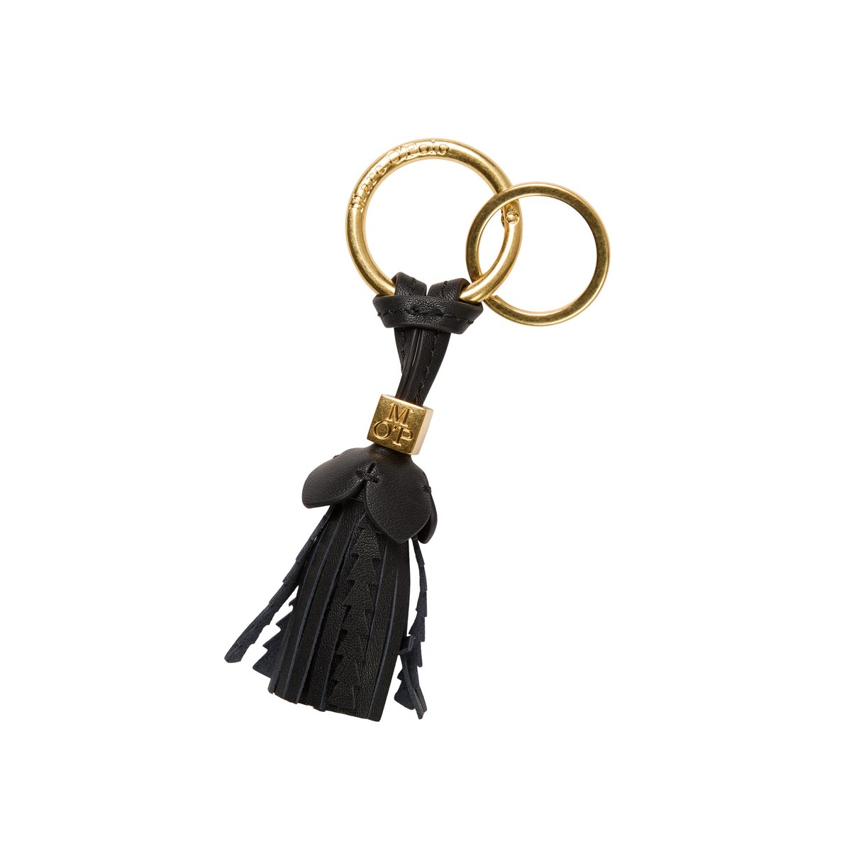 Porte-clés en cuir de haute qualité noir, MARC O'POLO