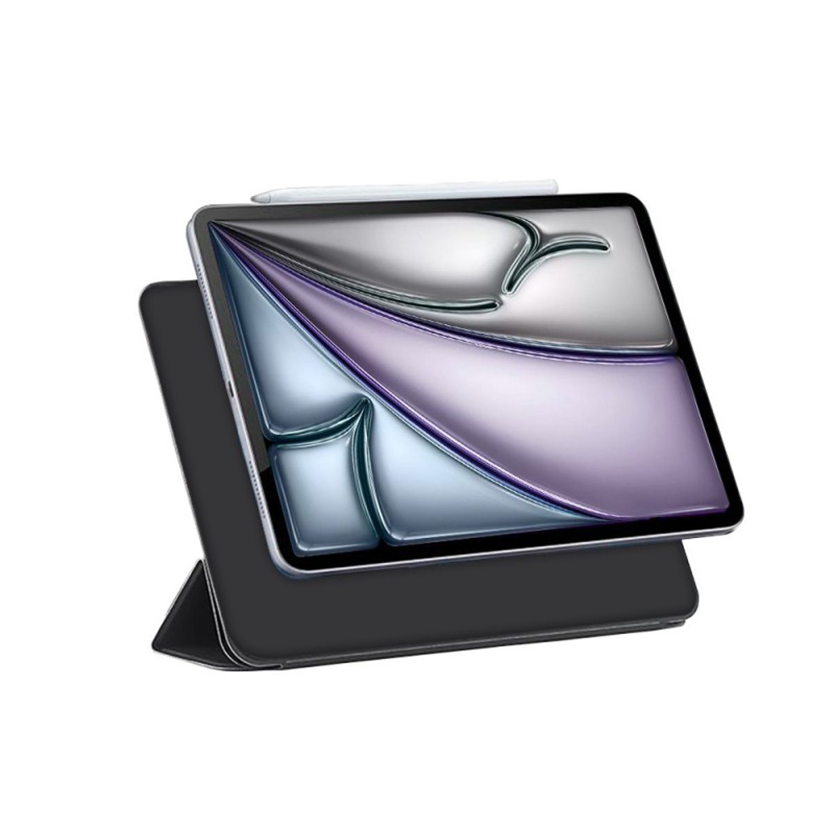 Etui à fixation magnétique pour iPad Air 6 (m2) Et iPad Air 7 (m3) 13" noir, EVETANE